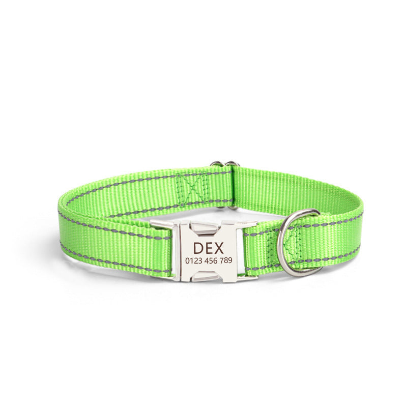 Nylon Reflective Dog Collar