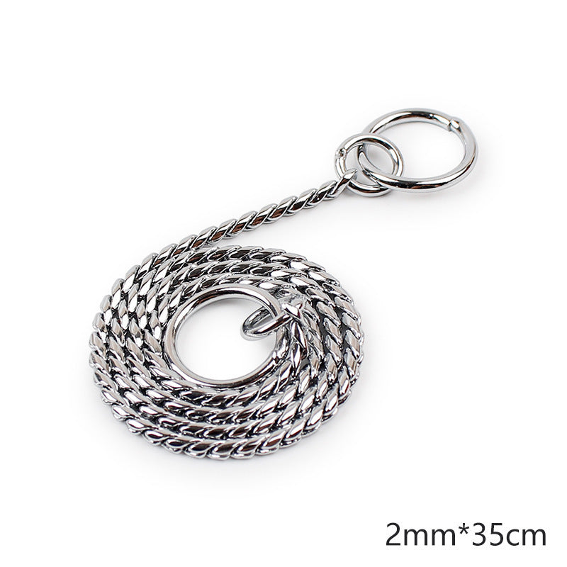 Stainless iron pet drawstring