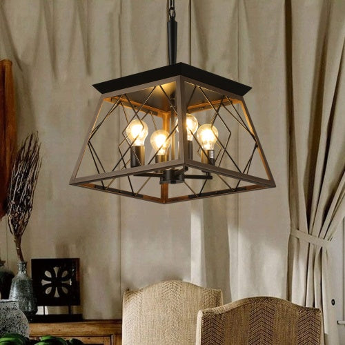 Farmhouse Chandelier 4 Lights Vintage Antique Chandelier Lamps