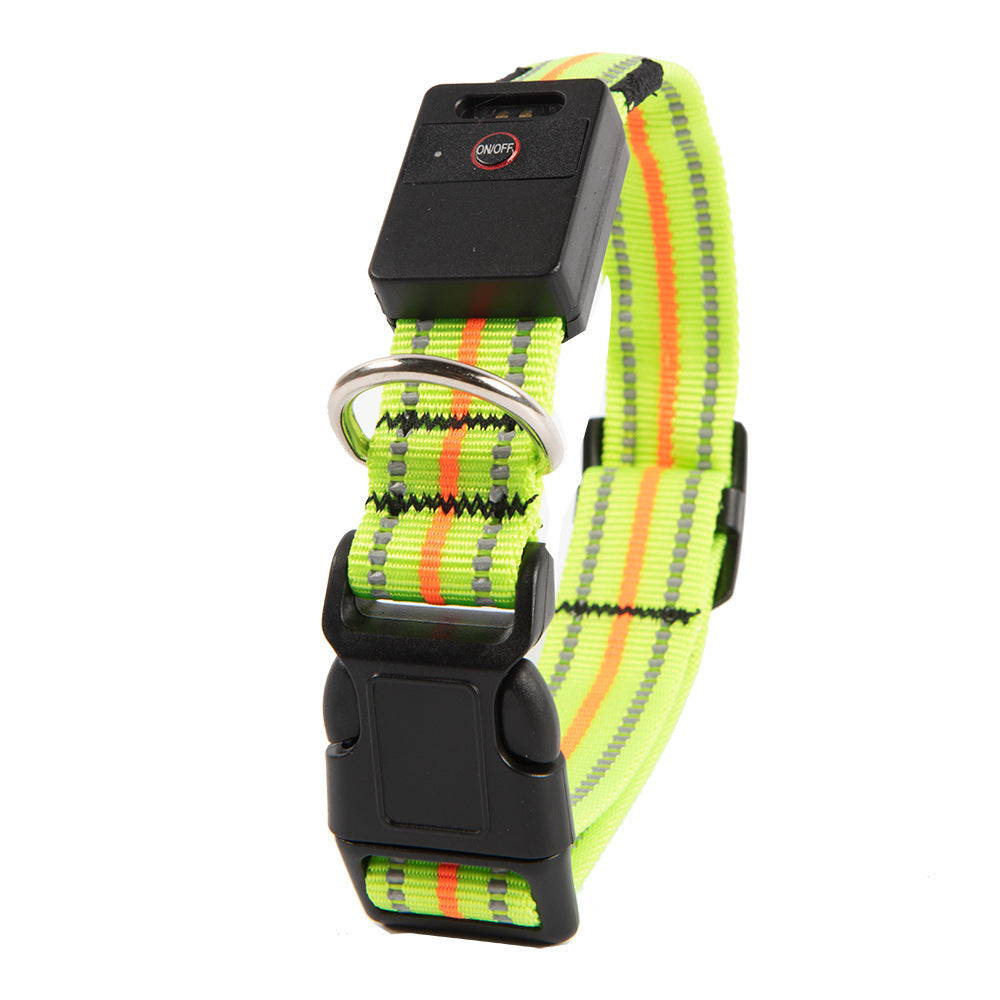 Pet dog glowing collar