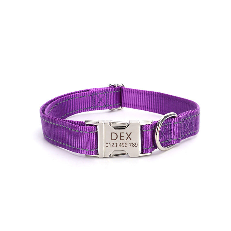 Nylon Reflective Dog Collar