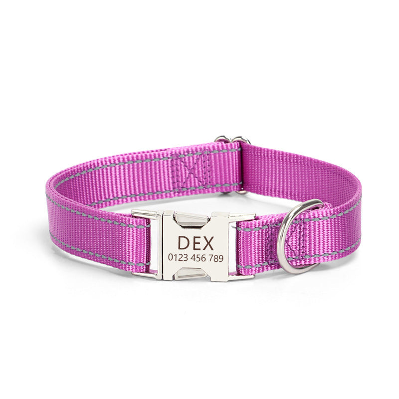 Nylon Reflective Dog Collar