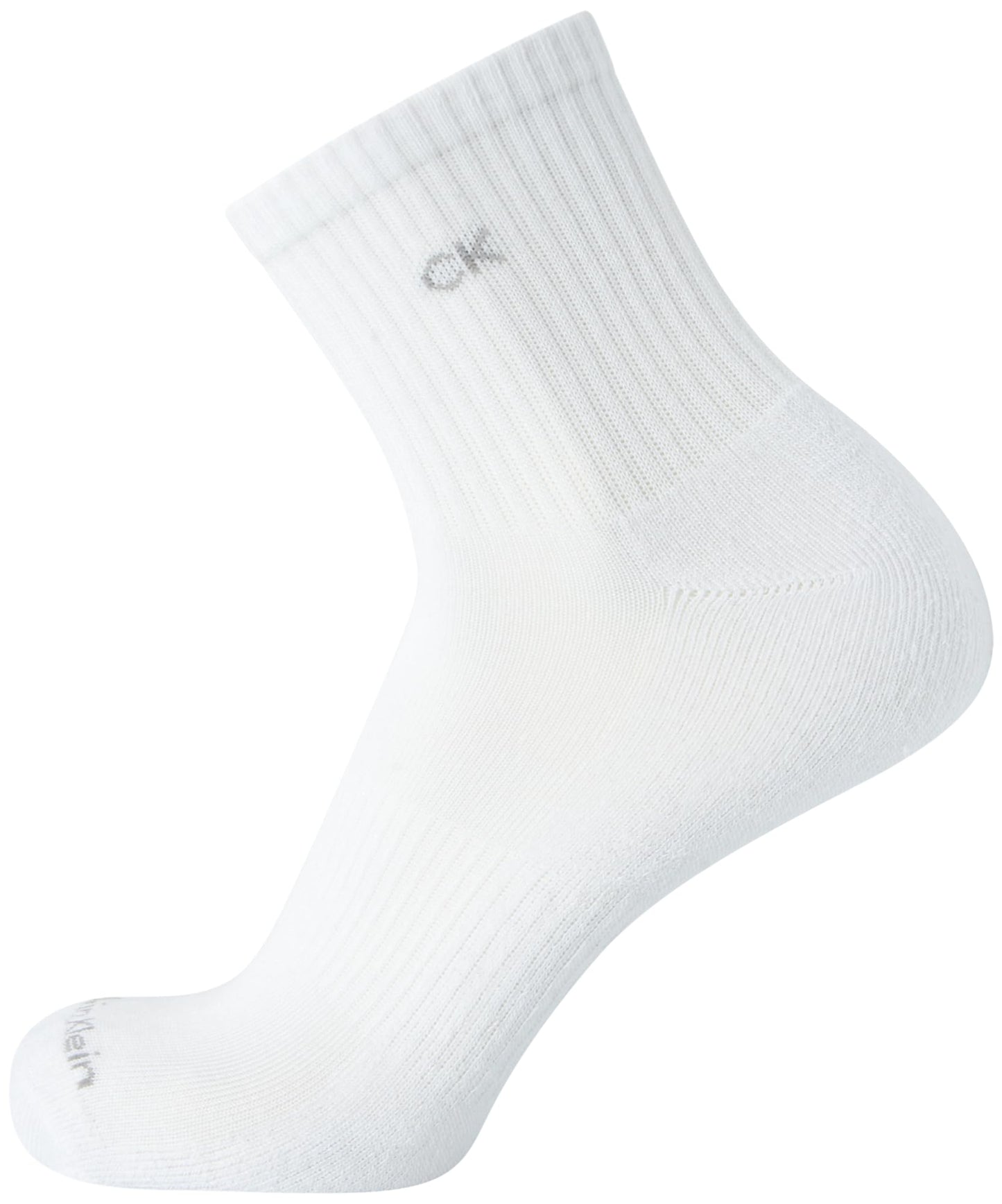 Calvin Klein Men's Socks - Athletic Cushioned High Quarter Cut Socks (6 Pack), Size 7-12, Grey/White/Black