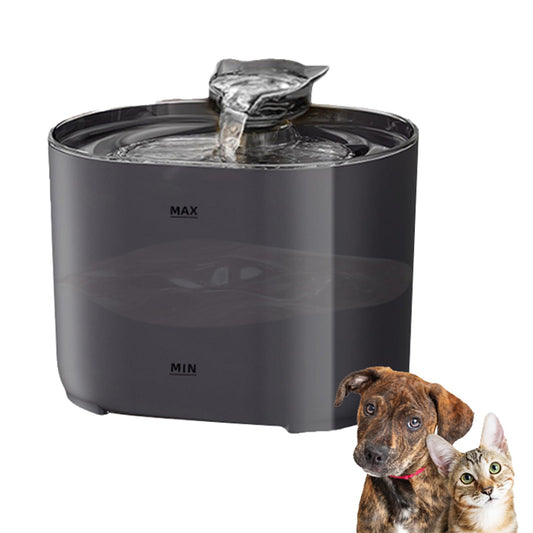 Cat Water Fountain，75 Oz / 2.2 L Dog Water Bowl Dispenser, Automatic Shut-Off for Low Water Level, MEILL LIFE TECHNOLOGY CO. (Plug-in, 75 Oz)