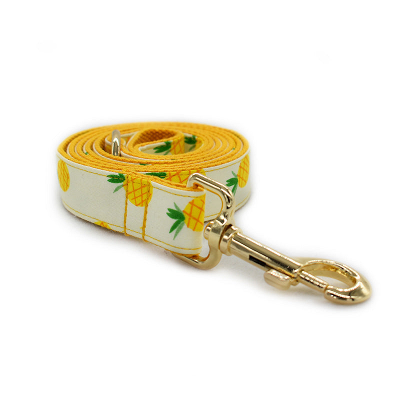 Yellow Pineapple Pet Collar