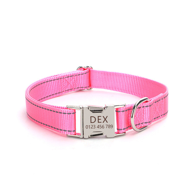 Nylon Reflective Dog Collar