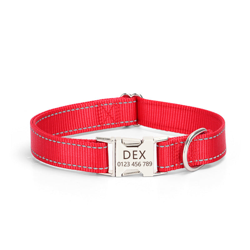 Nylon Reflective Dog Collar