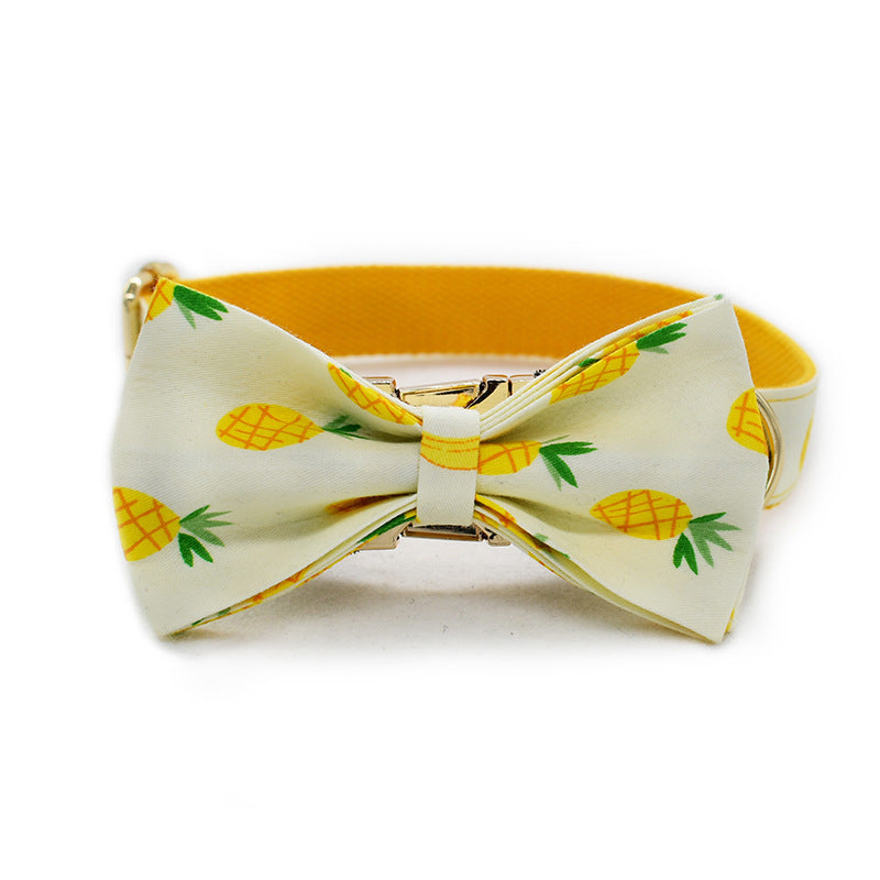 Yellow Pineapple Pet Collar